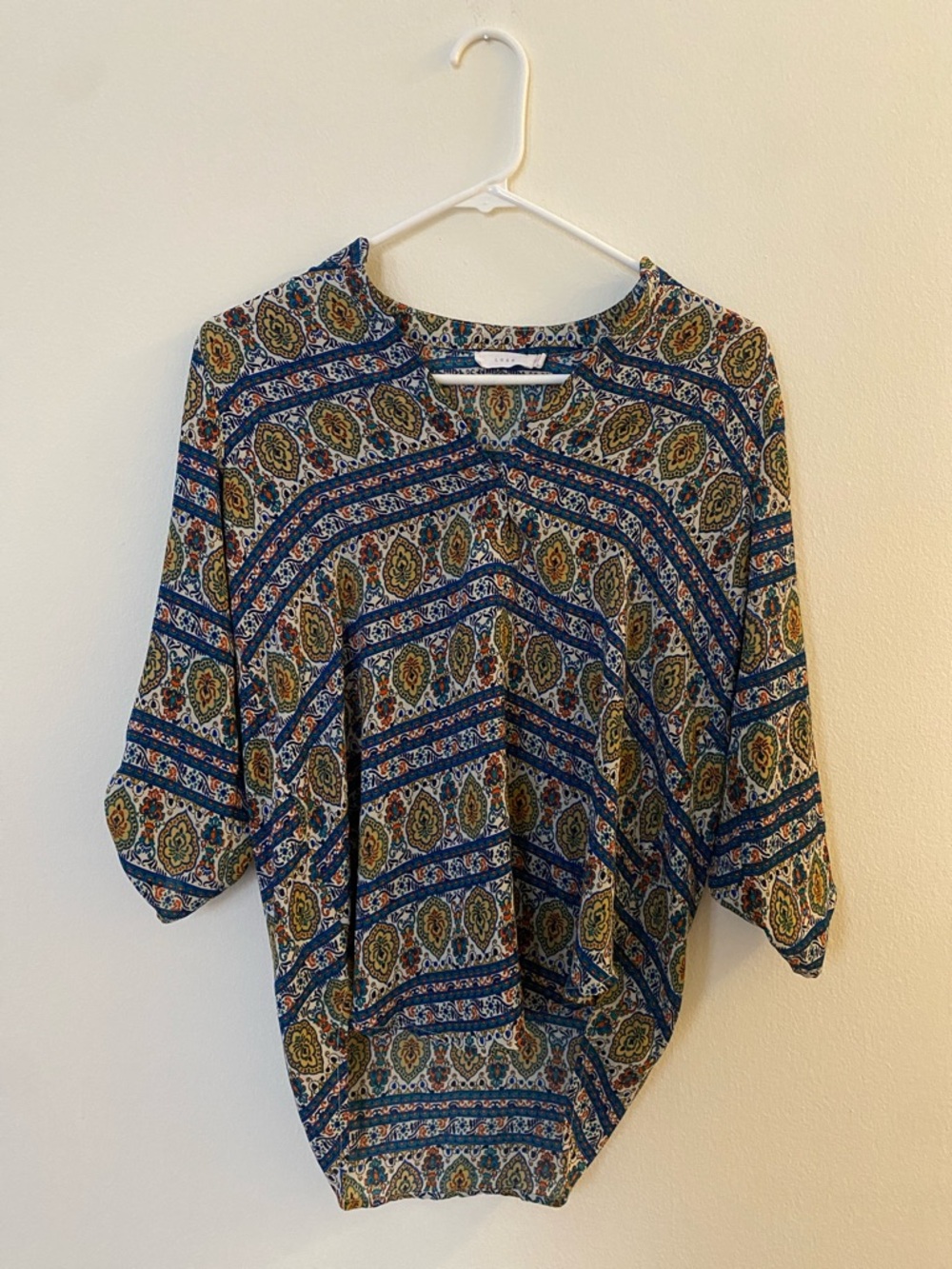 Lush for Anthropologie Patterned Blouse